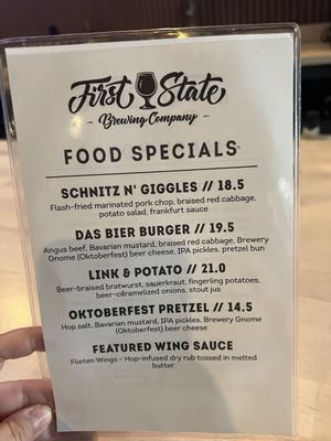 Menu photo 7 First State Brewing Rehoboth Beach, DE