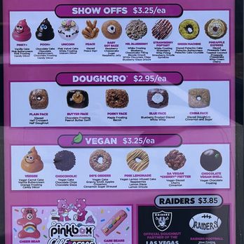 Pinkbox Doughnuts - Menu - Donuts Near Me - Henderson, Nevada Pinkbox Doughnuts - Menu - Donuts Near Me - Henderson, Nevada