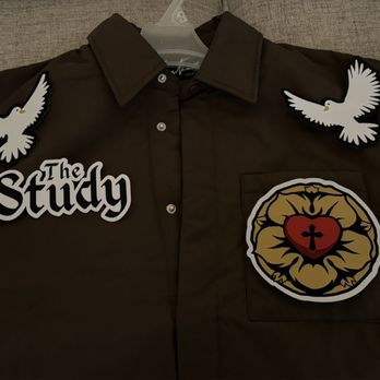 Embroidery PLUS - The finish product of them applying the patches. - Screen Printing/T-Shirt Printing Near Me - Las Vegas, Nevada