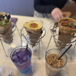 Cafe Mong - Crepes & drinks lined up for us brunch babes