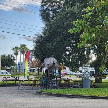 Island Spice Grill Jax  - So happy to see shaded seating;) - Soul Food Near Me - Jacksonville, Florida