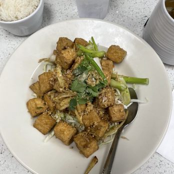 Garden Thai Rialto - Chili Crispy tofu with ginger - Thai Near Me - Rialto, California Garden Thai Rialto - Chili Crispy tofu with ginger - Thai Near Me - Rialto, California