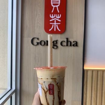 Gong Cha Pleasant Hill - Brown sugar creme brûlée with boba - Bubble Tea Near Me - Pleasant Hill, California