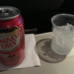 American Airlines - $1.00 US Cash to purchase Cranberry Ginger Ale aboard American Airlines..go pink to raise money for breast cancer.