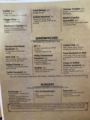 Menu photo 1 Junction Cafe Bertram, TX