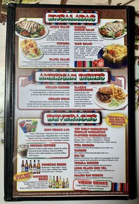Menu photo 2 Carlitos Mexican Restaurant Red Bluff, CA