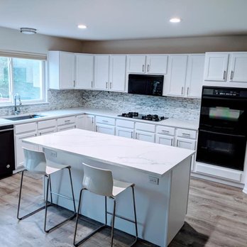 Granitex - a clean kitchen with white cabinets - General Contractors Near Me - Bolingbrook, Illinois