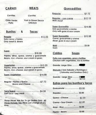 Menu photo 2 Jalisco Restaurant Oakland, CA Menu photo 2 Jalisco Restaurant Oakland, CA