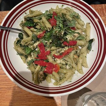 Scaddabush - Penne chicken pesto without Alfredo sauce - Italian Near Me - Richmond Hill, Ontario Scaddabush - Penne chicken pesto without Alfredo sauce - Italian Near Me - Richmond Hill, Ontario