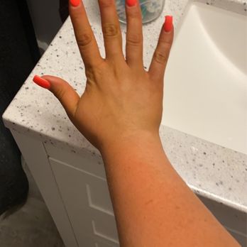 Divine Nails and Spa - Beautiful square acrylics - Nail Salons Near Me - Franklin, Massachusetts