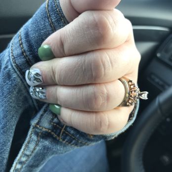 Mimosa Nail Spa - Nails with new wedding ring - Nail Salons Near Me - Saint James, New York