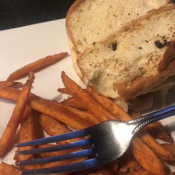 Doolittle's - Crab cake sandwich with sweet potato fries - Seafood Near Me - Anderson, South Carolina