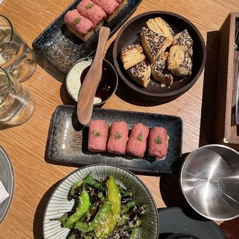 KYU - Tuna Crispy Rice ; Everything Scones ; Classic Shishitos - Asian Fusion Near Me - New York, New York KYU - Tuna Crispy Rice ; Everything Scones ; Classic Shishitos - Asian Fusion Near Me - New York, New York