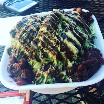 Cafe O'Dessert - Matcha shaved snow. With red bean and chocolate sauce refreshing on a hot day - Desserts Near Me - Seattle, Washington