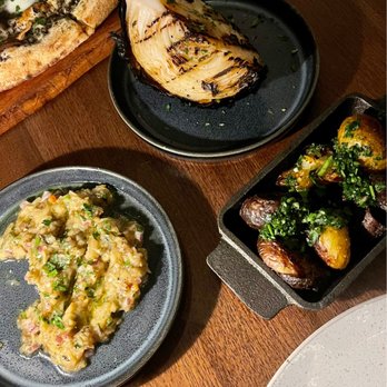 FYR Short North - "Al Rescoldo" Eggplant, Papas Escrachadas, Cabbage Al Asador - Steakhouses Near Me - Columbus, Ohio FYR Short North - "Al Rescoldo" Eggplant, Papas Escrachadas, Cabbage Al Asador - Steakhouses Near Me - Columbus, Ohio