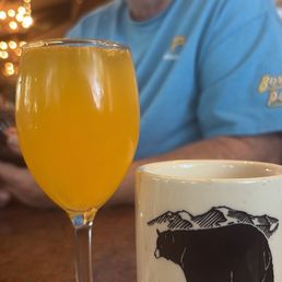 Tropical Mimosa and a cup of coffee :)