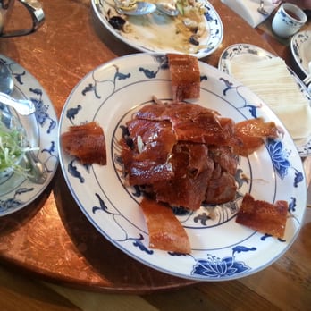 Great China - PEKING ROAST DUCK- duck meat is deboned and defatted; includes 24 pancakes, plum sauce and scallions ($35.95) - Chinese Near Me - Berkeley, California Great China - PEKING ROAST DUCK- duck meat is deboned and defatted; includes 24 pancakes, plum sauce and scallions ($35.95) - Chinese Near Me - Berkeley, California