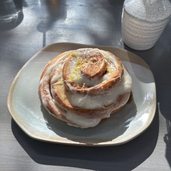 Openaire - Warm Cinnamon Roll - New American Near Me - Los Angeles, California