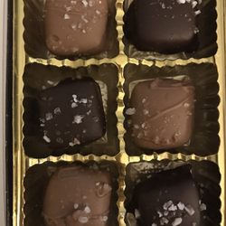 Suzin L Chocolatier - Milk & Dark Chocolate Sea Salt Caramels