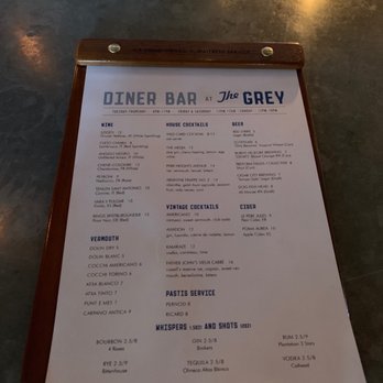 The Grey - Bar drink menu - New American Near Me - Savannah, Georgia The Grey - Bar drink menu - New American Near Me - Savannah, Georgia