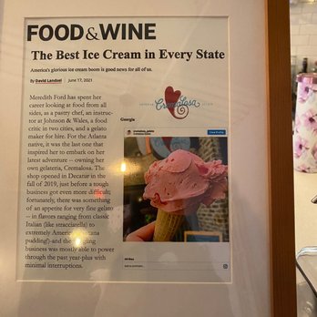 Cremalosa - the best ice cream in every state - Gelato Near Me - Avondale Estates, Georgia
