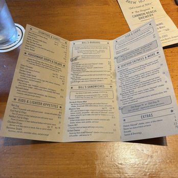 Bill's Tavern & Brewhouse - Main menu - Seafood Near Me - Cannon Beach, Oregon Bill's Tavern & Brewhouse - Main menu - Seafood Near Me - Cannon Beach, Oregon