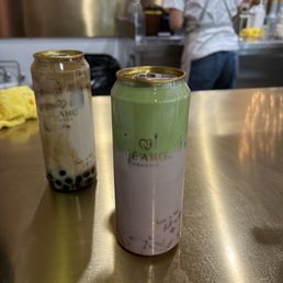 Strawberry Dalgona Matcha with lychee jelly Strawberry Dalgona Matcha with lychee jelly