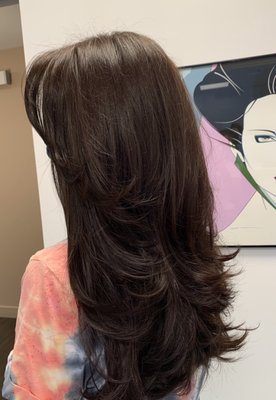 Nikki ferrara hair color by null