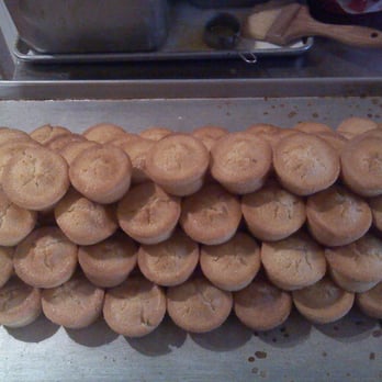 Omega's Biscuits N Eggs - The cornbread pyramid. - Diners Near Me - Commerce, Texas Omega's Biscuits N Eggs - The cornbread pyramid. - Diners Near Me - Commerce, Texas
