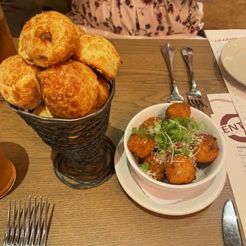 Central Michel Richard - Cheese puffs and Truffled Risotto Croquettes - New American Near Me - Washington, DC, District of Columbia