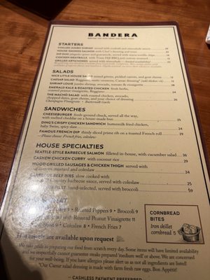 Menu photo 2 Bandera Corona Del Mar, CA