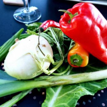 Chef Allen's Farm to Table - Fresh veggies as centerpiece - Vegetarian Near Me - Miami, Florida