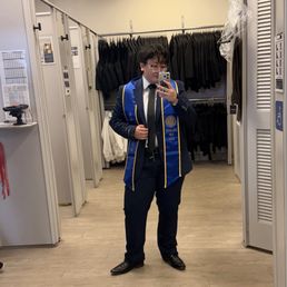 Navy suit! Navy suit!
