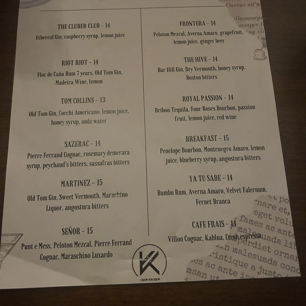 I Know You Know - Cocktail Bars Near Me - New Britain, Connecticut I Know You Know - Cocktail Bars Near Me - New Britain, Connecticut
