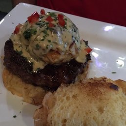 Burger with crab cake...it was amazing!! Burger with crab cake...it was amazing!!