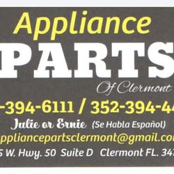 Appliance Parts of Clermont - Our business card