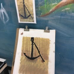 Artworks Fine Art Studio - Pastel by 7 year old. Let that sink in