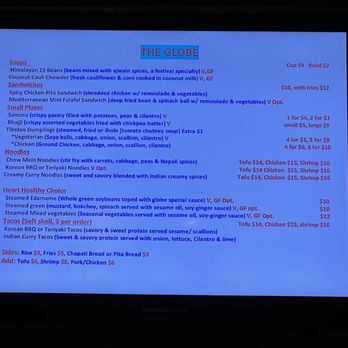 The Globe - Menu - Asian Fusion Near Me - Madison, Wisconsin