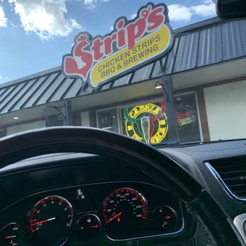 Strip's Chicken - Outdoor view, the building is elevated, and you walk up a ramp. - Breweries Near Me - Lenexa, Kansas Strip's Chicken - Outdoor view, the building is elevated, and you walk up a ramp. - Breweries Near Me - Lenexa, Kansas