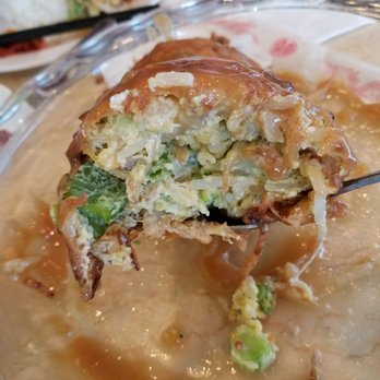 Taste Of Canton - Cross section vegetable egg foo young - Cantonese Near Me - Chicago, Illinois Taste Of Canton - Cross section vegetable egg foo young - Cantonese Near Me - Chicago, Illinois