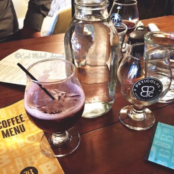 Brewed - Specialty Drink: Fire & Cider, Water jug in the middle of the table so that everyone can refill their glass as needed. - Coffee & Tea Near Me - Fort Worth, Texas