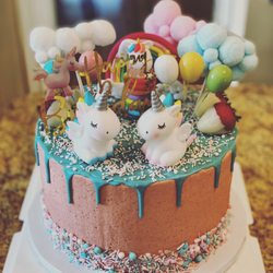 Custom birthday cake - gluten free and delicious, and made to spec