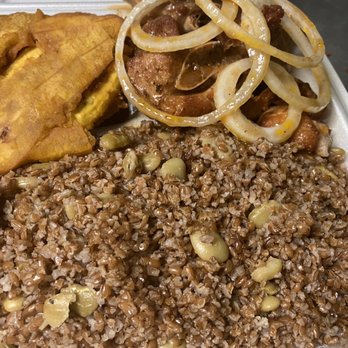 Lily's Creole Restaurant - Turkeys stew bulgar/ble fried plantains - Cajun/Creole Near Me - Orlando, Florida Lily's Creole Restaurant - Turkeys stew bulgar/ble fried plantains - Cajun/Creole Near Me - Orlando, Florida
