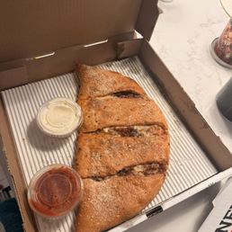 Calzone - mushroom and bacon