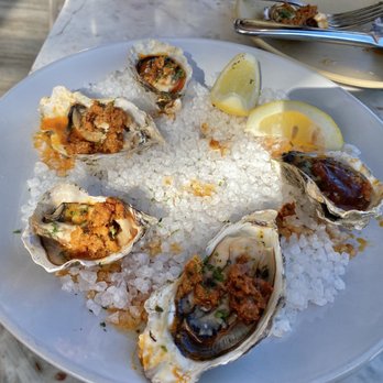 Malibu Farm - Hog Island oysters (roasted) - Coffee & Tea Near Me - Tiburon, California Malibu Farm - Hog Island oysters (roasted) - Coffee & Tea Near Me - Tiburon, California