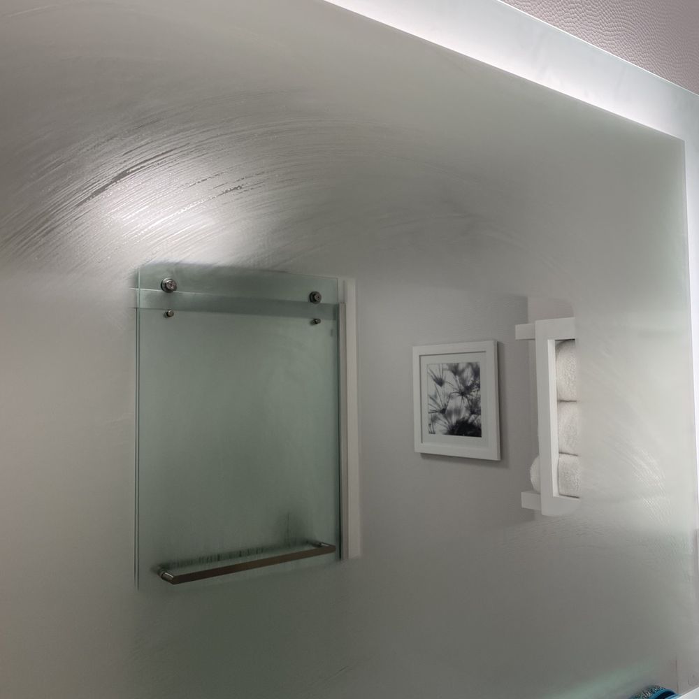 Remodeled room with anti fog mirror (middle)