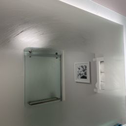 Remodeled room with anti fog mirror (middle) Remodeled room with anti fog mirror (middle)
