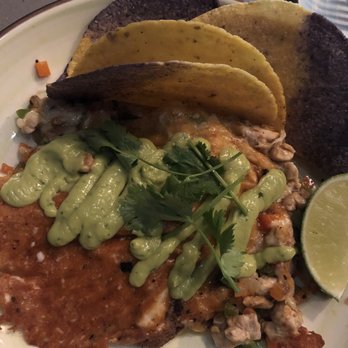 Descanso - Chicken alambres, with the blue and yellow corn tortillas they make fresh - Mexican Near Me - Costa Mesa, California Descanso - Chicken alambres, with the blue and yellow corn tortillas they make fresh - Mexican Near Me - Costa Mesa, California