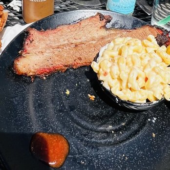 Nickel's Pit BBQ - 1 thin slice of brisket w/ combo. Where's the beef? - Barbeque Near Me - Watkins Glen, New York
