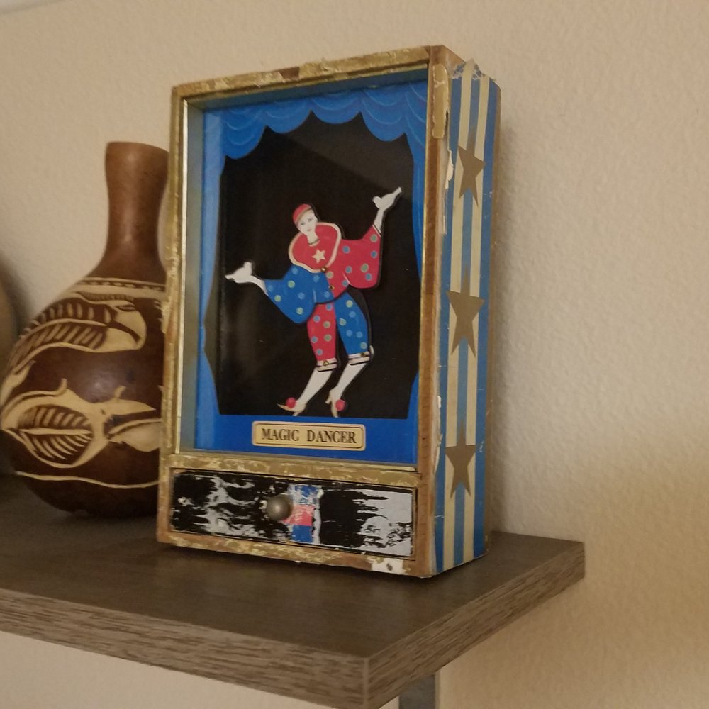 Renaissance Antiques - Restored Magic Dancer music box - Antiques Near Me - Solvang, California Renaissance Antiques - Restored Magic Dancer music box - Antiques Near Me - Solvang, California